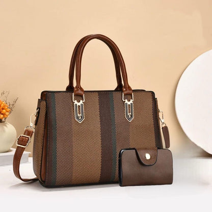 Shoulder & Top Handle Bag Set (2 Pcs) – Double the Style, Double the Convenience!