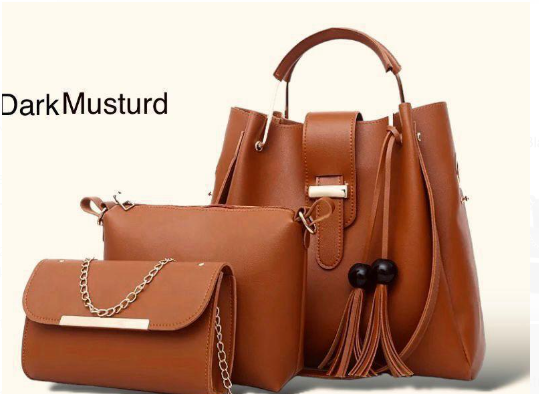 New Collection Handbags (3 PCs) – Stylish, Versatile & Perfect for Every Occasion!