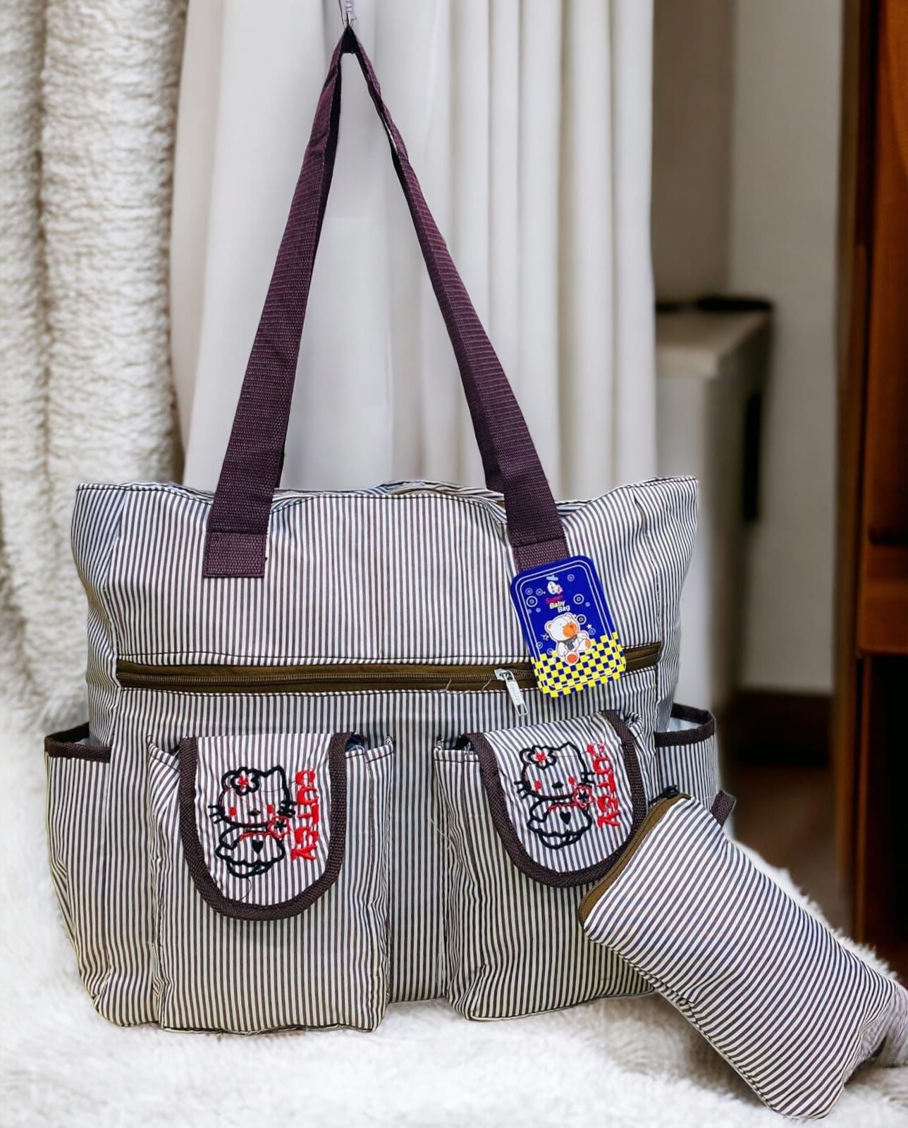 Top Handle Multiple Pockets Bag – Stylish, Practical & Organized!
