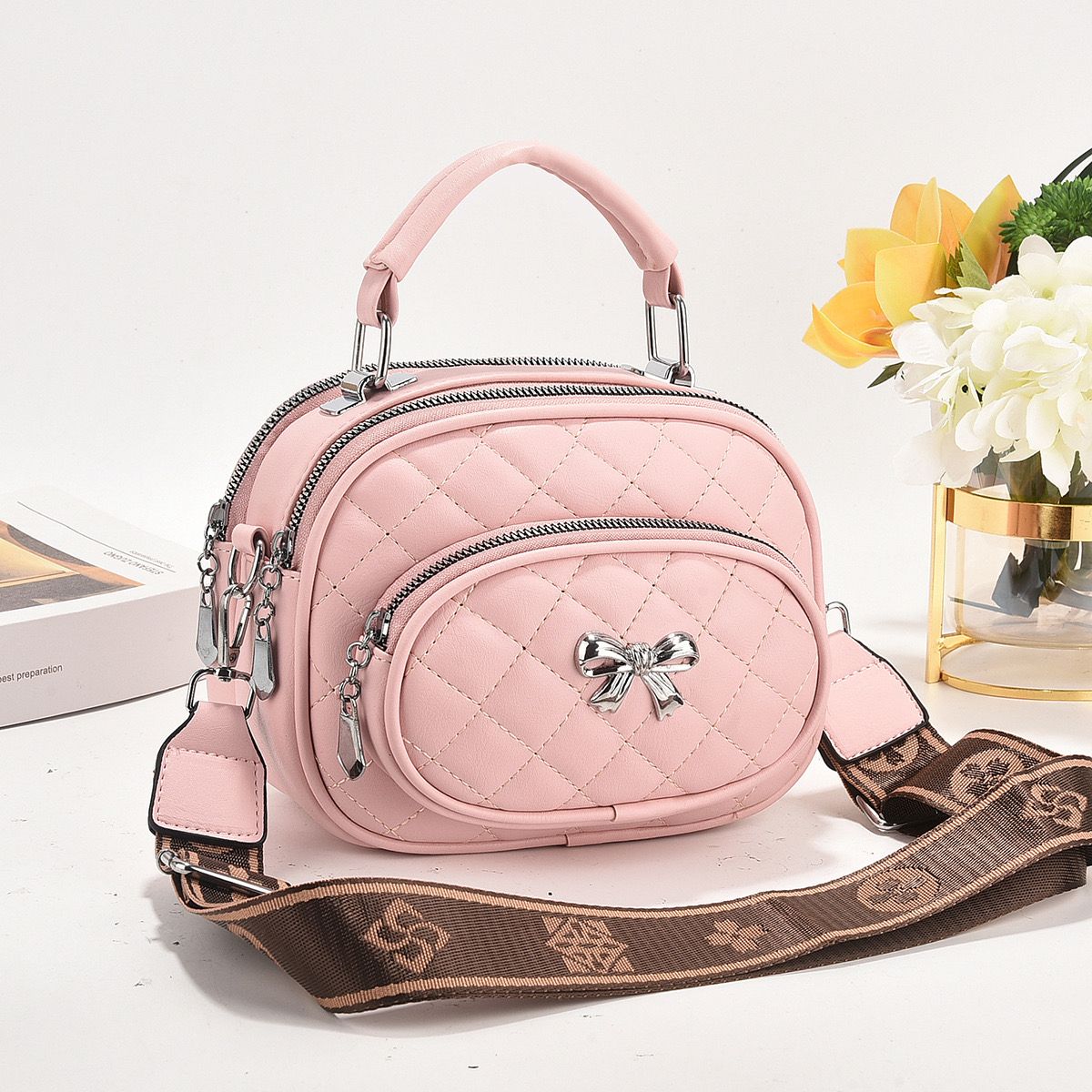 Masterpiece Crossbody Bag with Beautiful Printed Strap – A Bold Statement of Style &amp; Function!