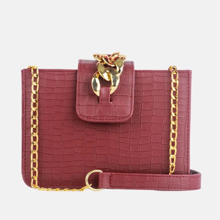 Cross Body Bag with Half Chain & Half Belt – A Perfect Blend of Style & Functionality!