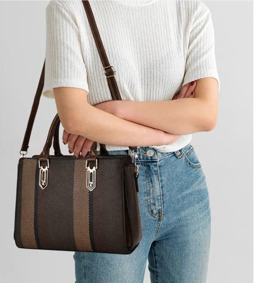 Shoulder & Top Handle Bag Set (2 Pcs) – Double the Style, Double the Convenience!