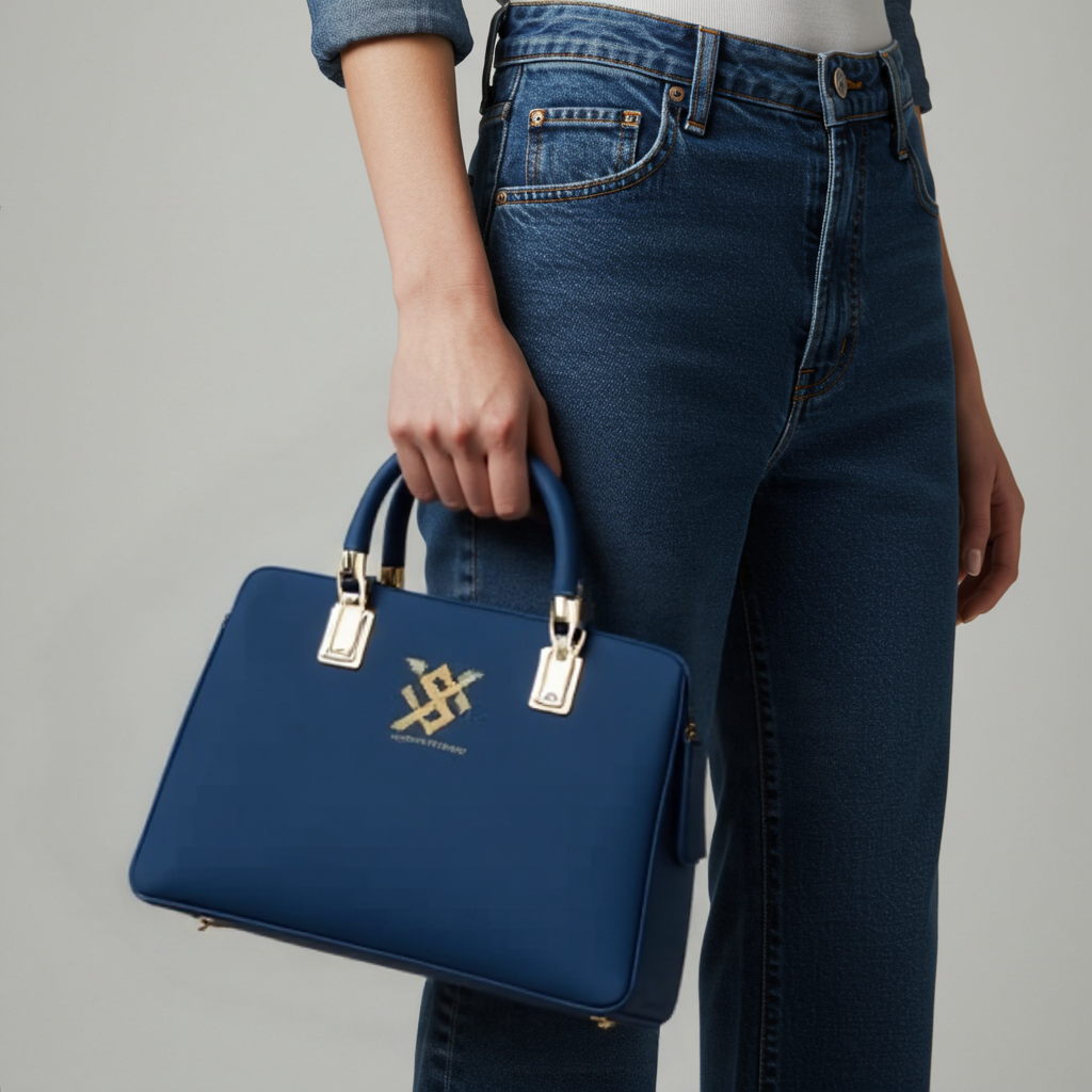 New Collection – High Quality Bag with Long Strap & Cute Bear Keychain (3 Pockets)