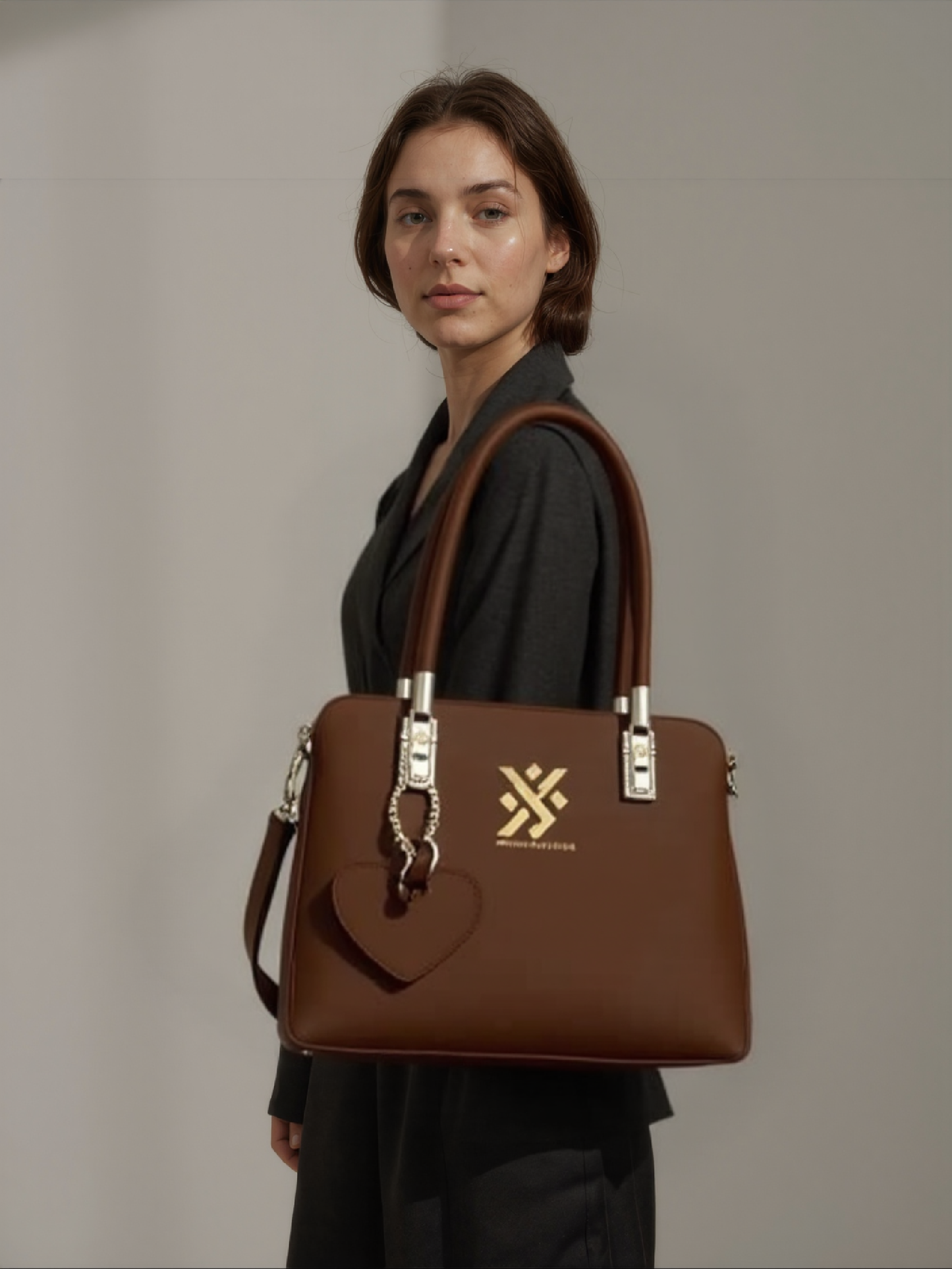 New Collection – High Quality Bag with Long Strap & Cute Bear Keychain (3 Pockets)